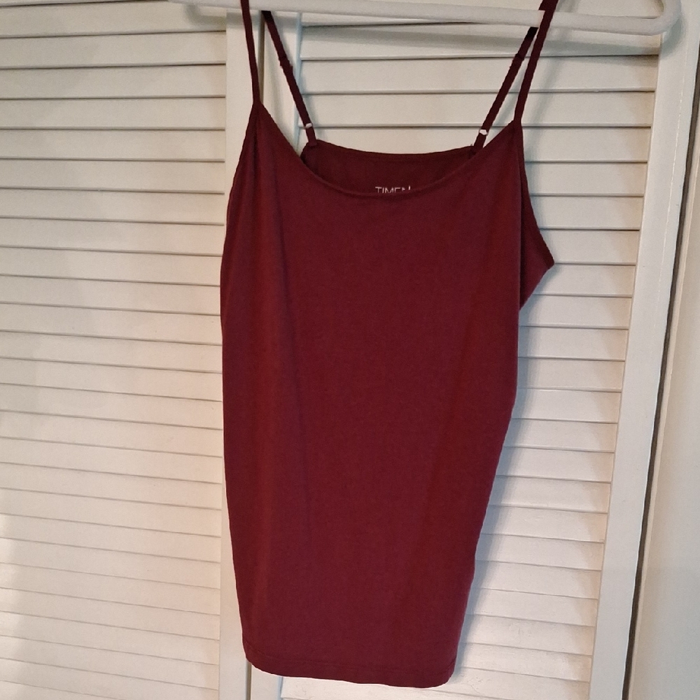 Time and Tru Burgundy Camisole